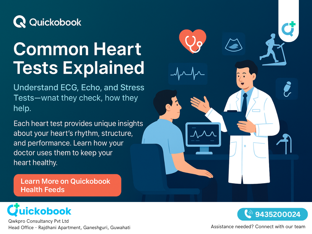 Common Heart Tests Explained: Ecg, Echo & Stress Test By Quickobook Heart Doctor