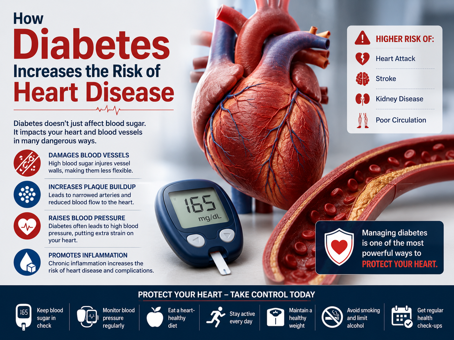 How Diabetes Increases The Risk Of Heart Disease